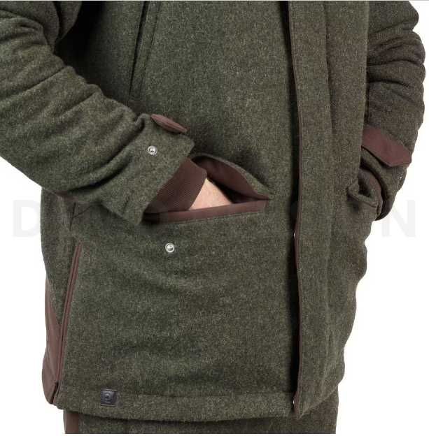 Casaco de caça, quente e silencioso, em lã Loden 900 (Solognac)