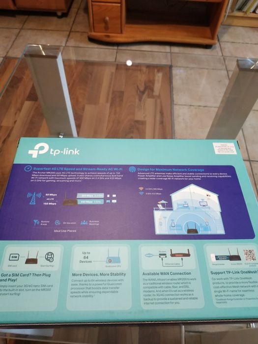 TP-LINK Archer MR200 router 4gLTE