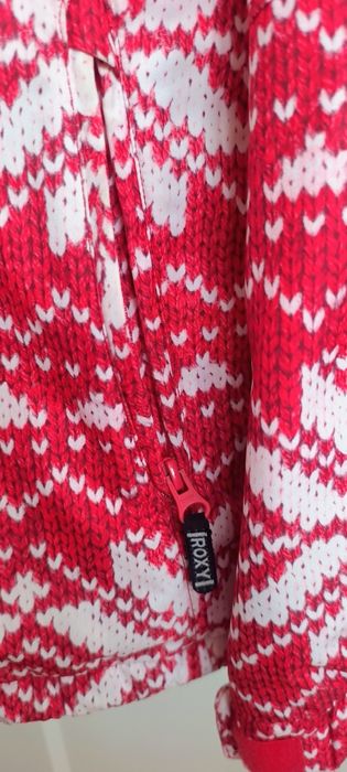 Roxy r. S 36 kurtka narciarska wzór norweski piękna lekka wygodna