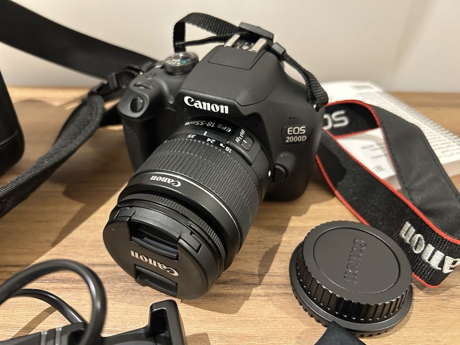 Canon EOS 2000D + lente 18-55mm – Excelente estado - Como nova