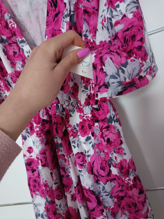 Sukienka damska w kwiaty nowa hit viral style new hot Basic must have retro vintage