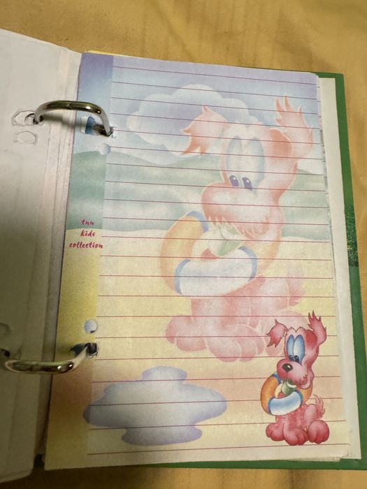 Zestaw karteczek z lat 90