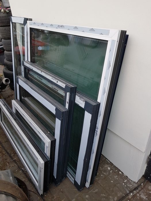 Okno Alu aluminiowe  fix szklenie stale nowe