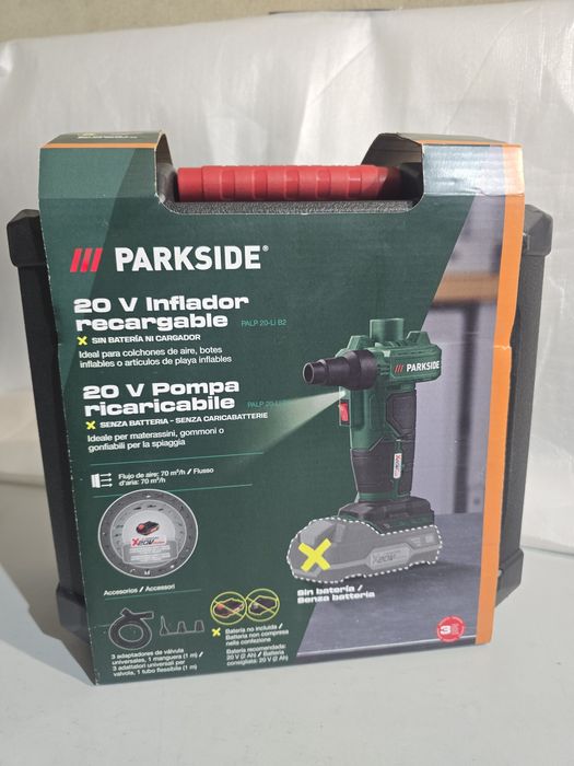 Inflador recargable PARKSIDE 20V.