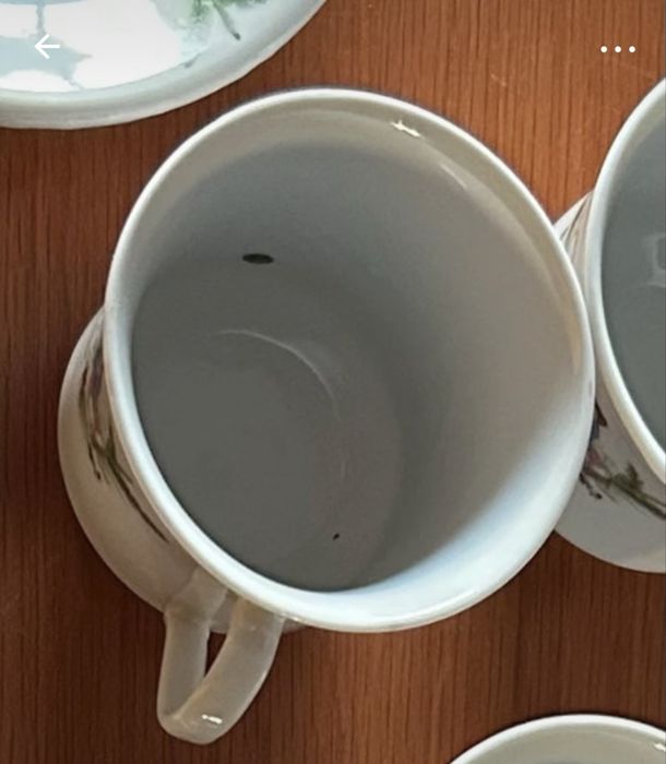 5 chavenas de porcelana
