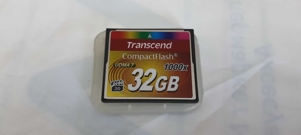 Transcend-  Compact-Flash UDMA 7 1000X 32GB.
