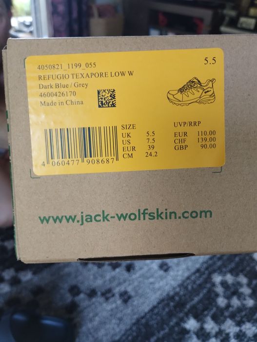 Buty Jack wolfskin refugio texapore roz 39
