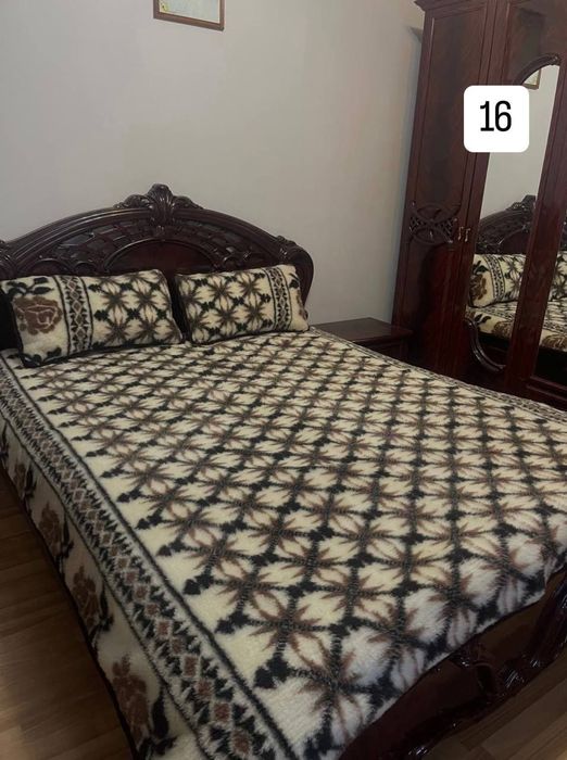 Євроковдра  овеча вовна овчина тепла ковдра одеяло-плед  200х220 см