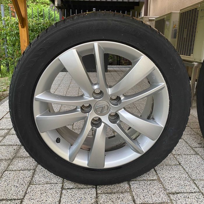Oryginalne felgi Lexus 18" 5x120 + Bridgestone Blizzak 235/50 R18