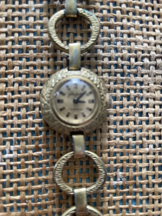 Piekny niemiecki GUB -Glautshutte plater  40-50 tych XX na 17 rubinach