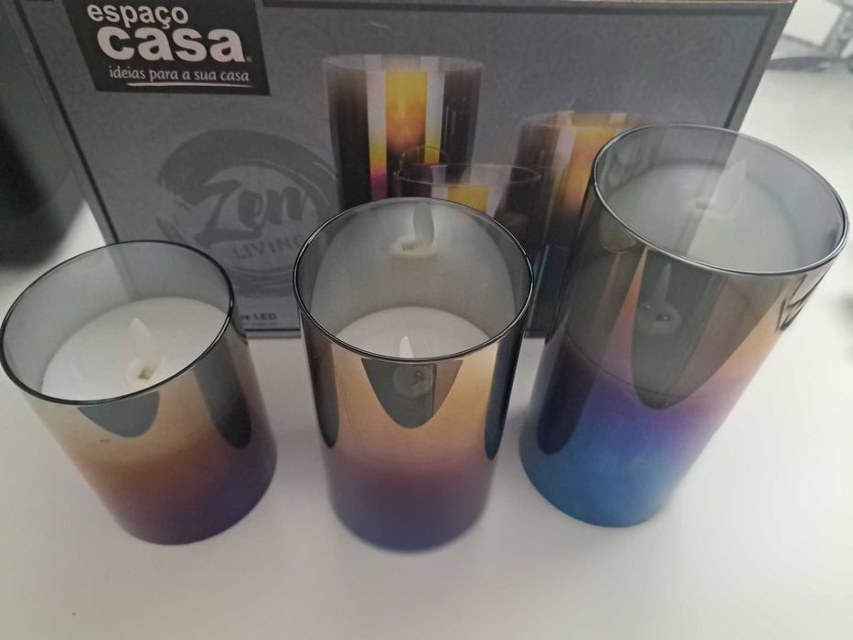 Conjunto 3 velas LED