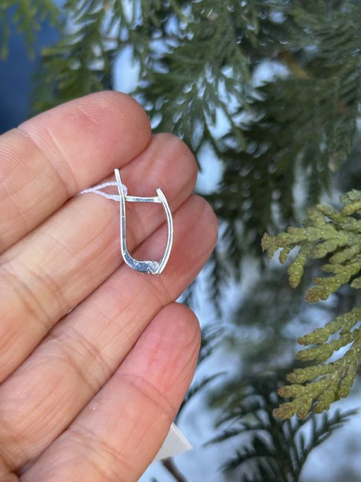 Срібний набір з емаллю «Вишиванка», сережки + каблучка