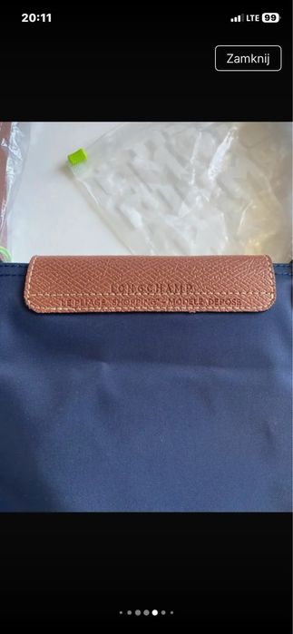 Torebka longchamp navy blue L