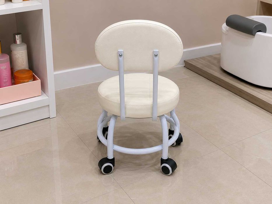 Mini Banco de Pedicure com Encosto