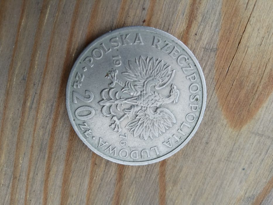 Monety 20 zł 1975 i1976 r Marceli Nowotko B.z.m.