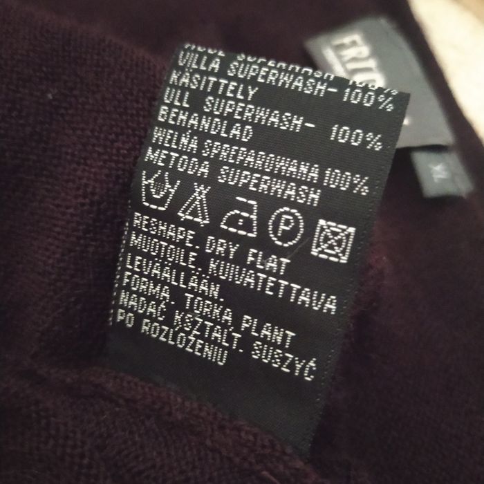 Wełna sweter męski XL Woolmarkt new pure wool lana tani vintage y2k y9