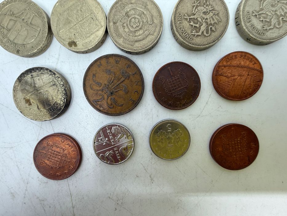 Zestaw monet angielskich