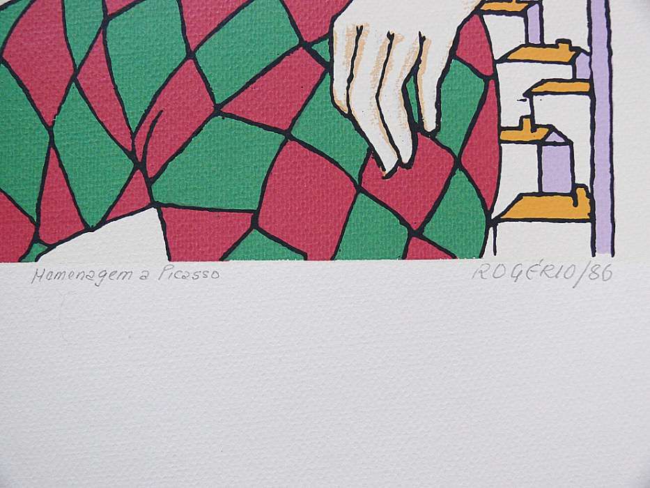 Obra de arte de Rogério de Freitas - Homenagem a Picasso
