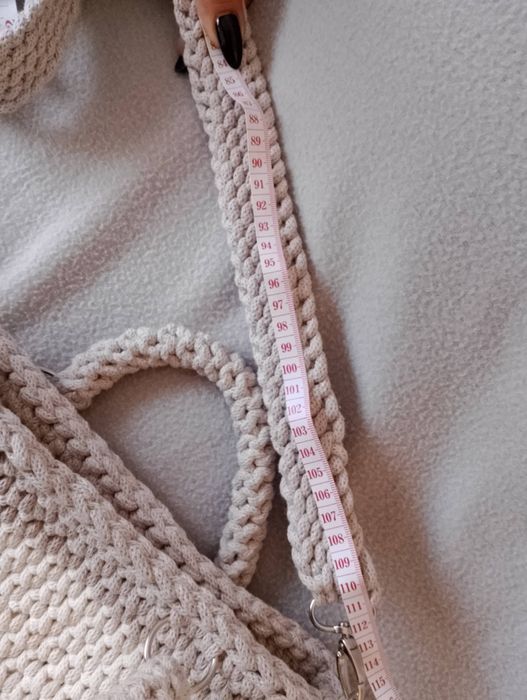 Torba że sznurka ręcznie robione