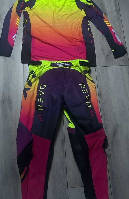 strój odzież moto ubranie do jazdy spodnie komplet