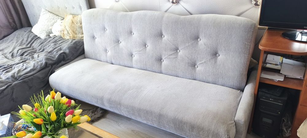 Wersalka rozkładana, dwa fotele, sofa, kanapa