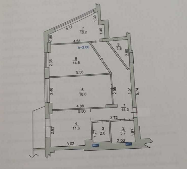 3-rooms apartment apartment by the address st. Fontanskaya dor Perekopskoy Divizii (area 77,7 m²) - Atlanta.ua - photo 8