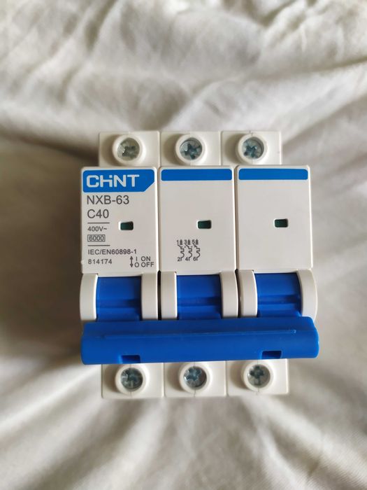 Автоматичний вимикач NXB-125 3P C100 10 кA CHINT найнижча ціна та nxb-65 c65 nxb-63 c40