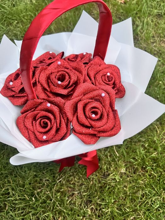 Букети з атласної стрічки