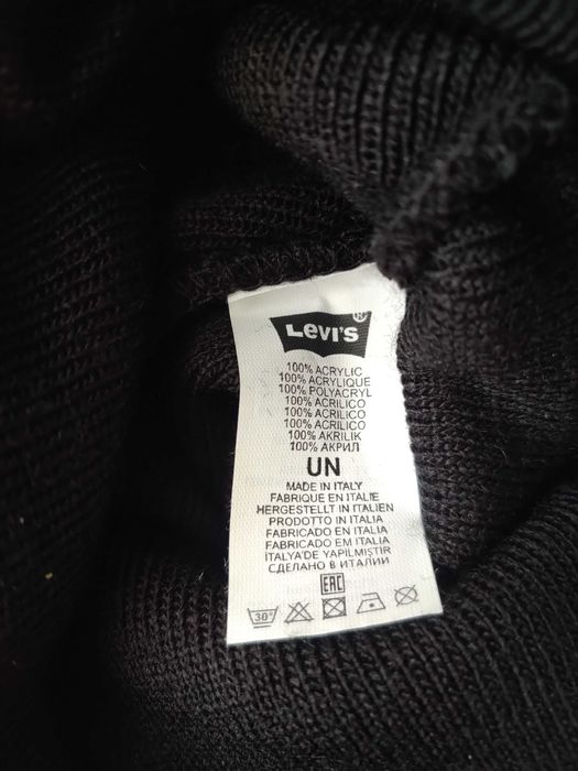 Czapka Levis Jeans oryginalna zimowa na zimę czarna męska nowa
