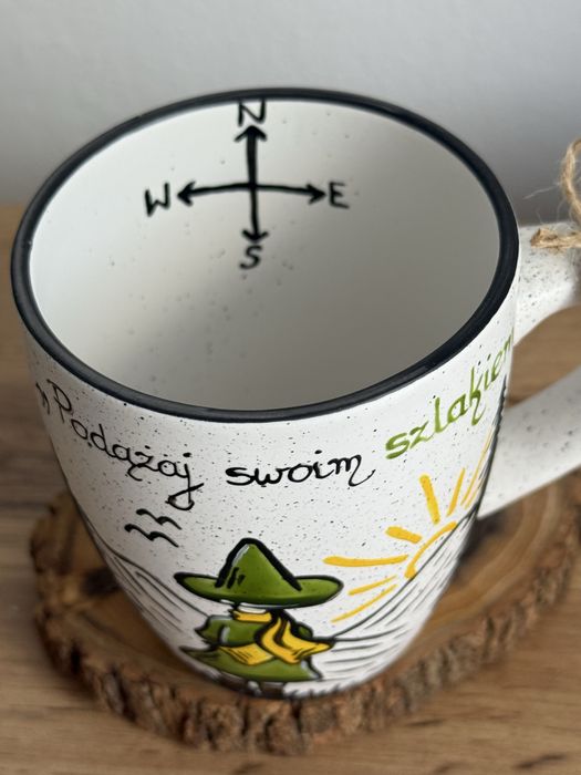 Kubek ręcznie malowany - włóczykij