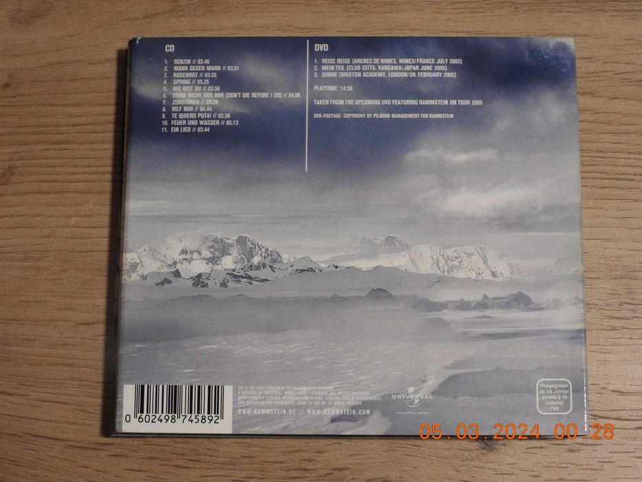 RAMMSTEIN - Rosenrot - Limited Edition - (CD+DVD) Brodnica • OLX.pl