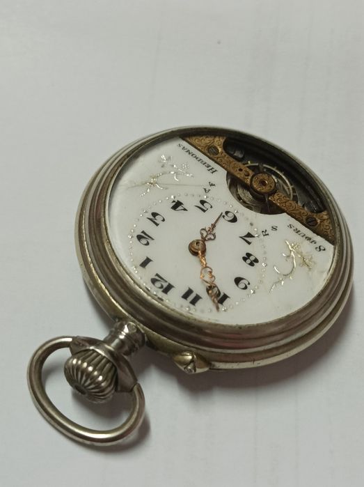 Relógio de bolso vintage Hebdomas 8 Jours