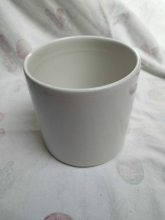 vaso cerâmica branco
