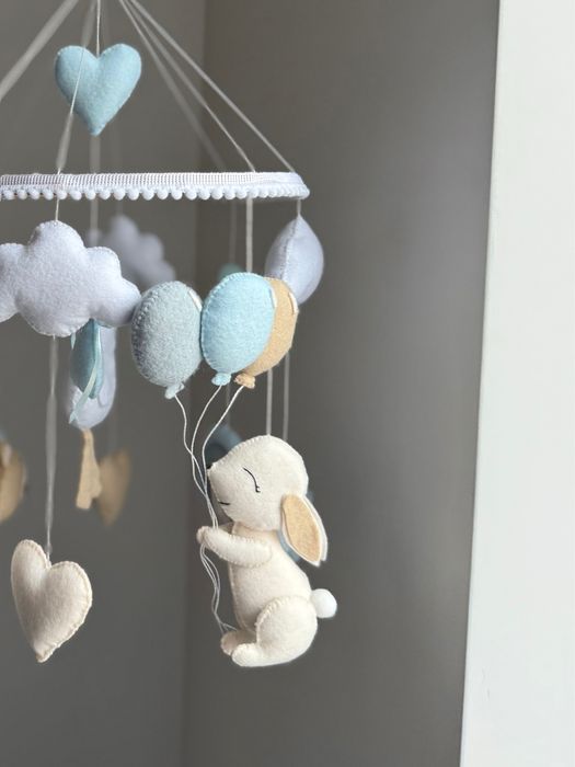 Мобіль ручноі роботи + муз.блок+тримач + підсвітка В ПОДАРУНОК