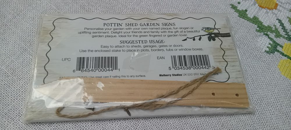 Ron's Garden. Ozdoba tabliczka na grządkę do ogrodu