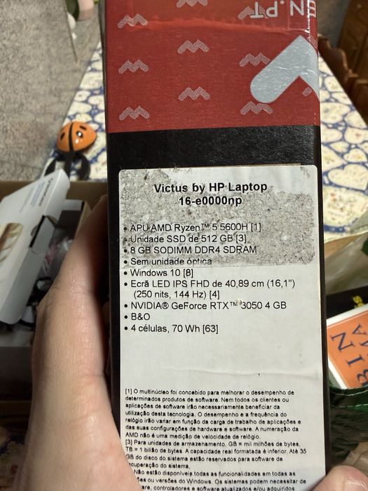 HP Victus 16 Gaming — Ryzen 5 | RTX 3050 | 144Hz | Impecável