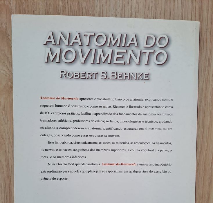 Livro Anatomia do Movimento de Robert S Behnke