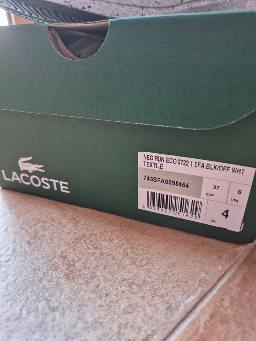 Sapatilhas Lacoste neo run eco 37