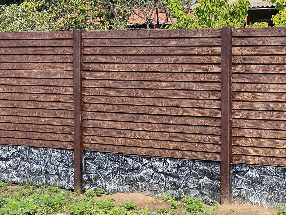 Європаркан, еврозабор, бетонний забор - монтаж і фарбування: 200 грн ...