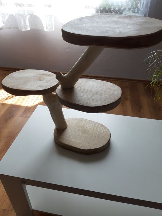 Stojak dębowy w stylu bonsai