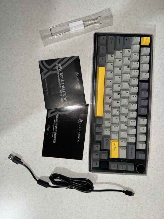 Ігрова клавіатура Ajazz ak820pro grey