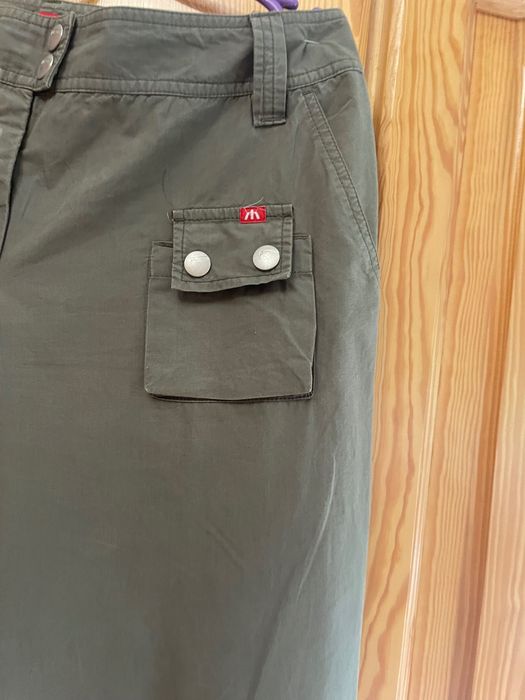 Długie , damskie spodnie khaki