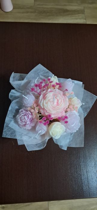 Flower box ze świec sojowych