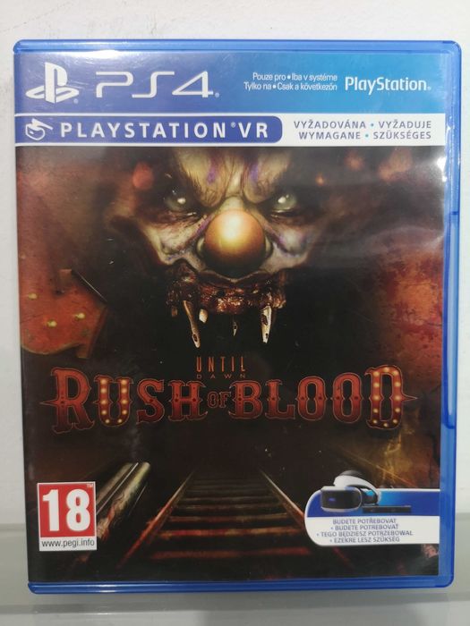 Gra Sony Playstation VR PS4 UNTIL DAWN Rush Of Blood PL Pruszcz Gd