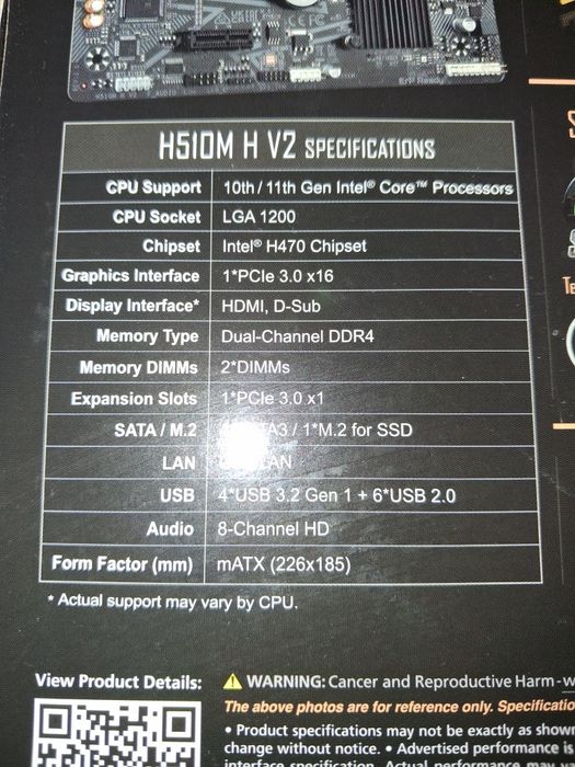 Nowa nieużywana płyta główna Gigabyte H510M H V2 Micro ATX  socket1200