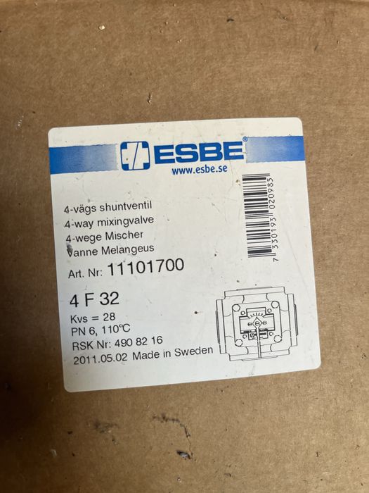 Zawór ESBE żeliwny kołnierz. 4F DN32