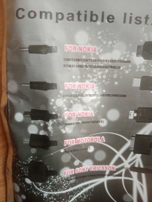 NOWY kabel USB do telefonów 10w1  ( starsze modele )