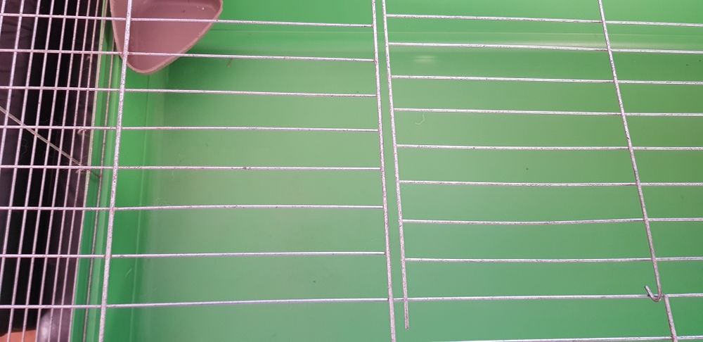 Duża klatka dla królika z wyposażeniem