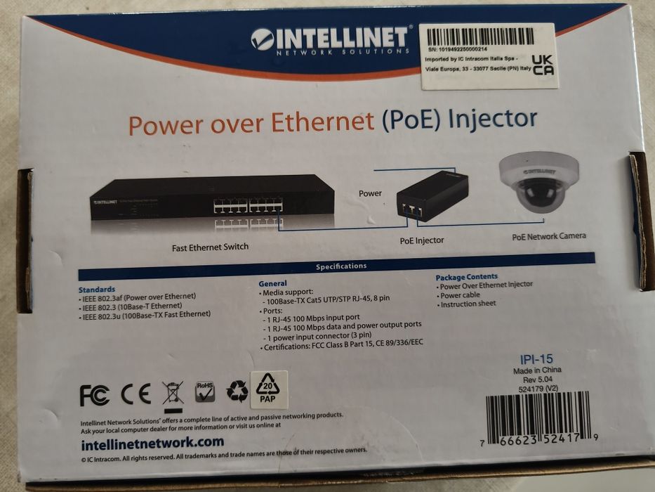 POE injector in original packaging, new64551108715394121