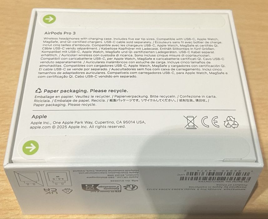 Apple Airpods Pro 3 (Novos. Embalagem selada)